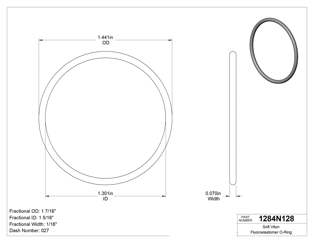 Technical drawing - 1284N128